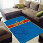 DR Congo Football Custom Area Rug Go Champions