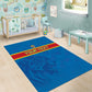 DR Congo Football Custom Area Rug Go Champions