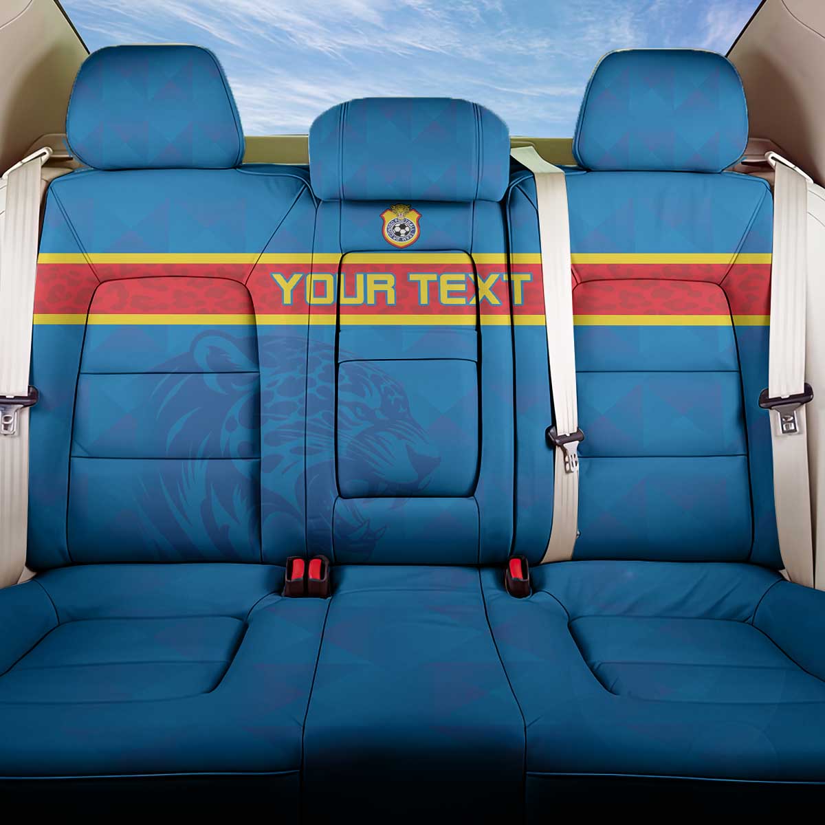 DR Congo Football Custom Back Car Seat Cover Go Champions