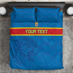 DR Congo Football Custom Bedding Set Go Champions
