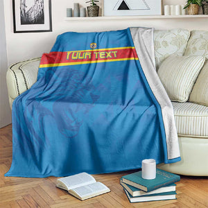 DR Congo Football Custom Blanket Go Champions