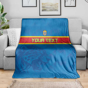 DR Congo Football Custom Blanket Go Champions