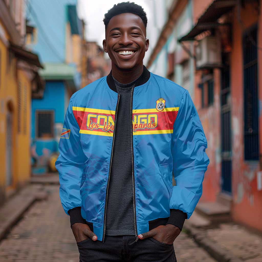 DR Congo Football Custom Bomber Jacket Go Champions