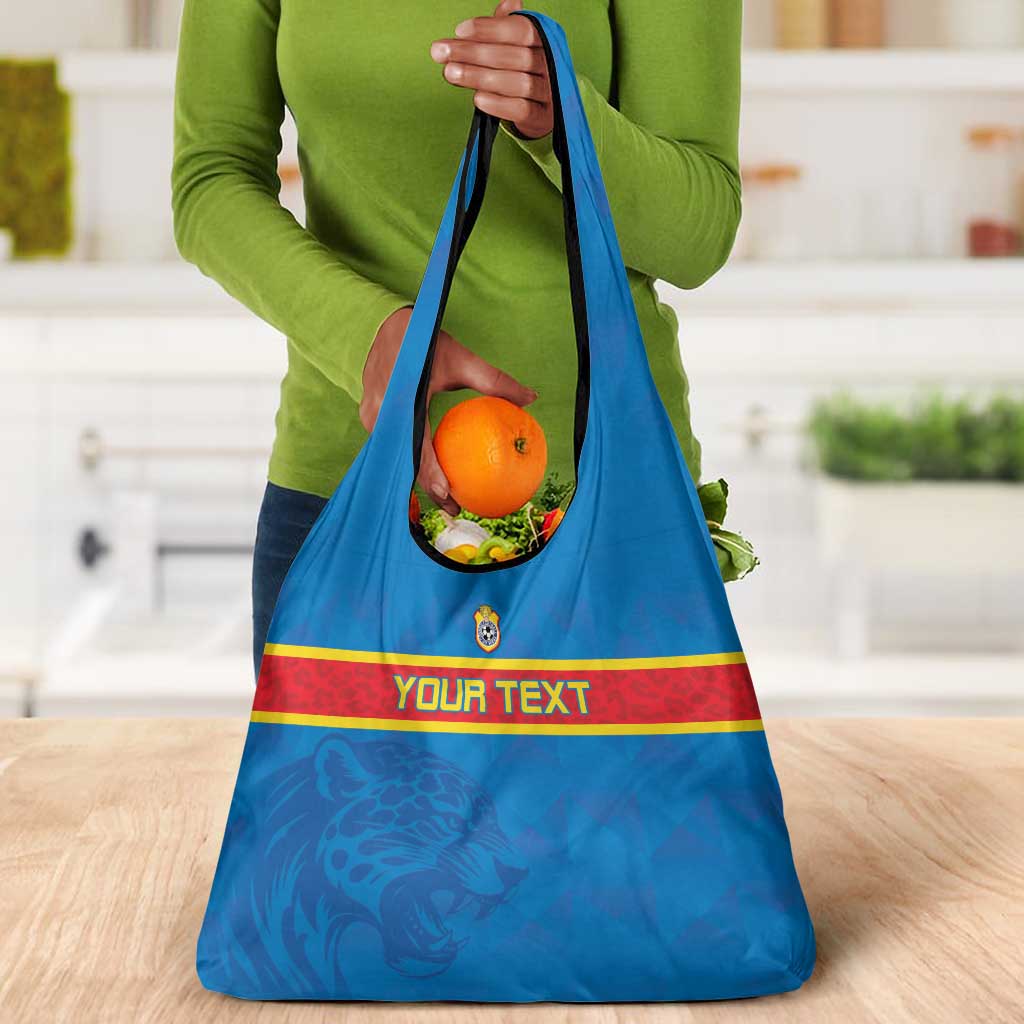 DR Congo Football Custom Grocery Bag Go Champions