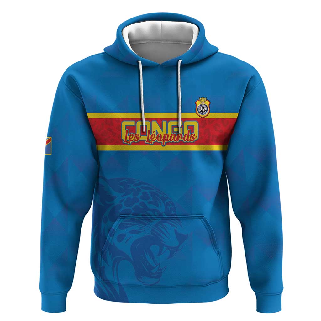 DR Congo Football Custom Hoodie Go Champions