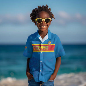 DR Congo Football Custom Kid Hawaiian Shirt Go Champions
