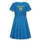 DR Congo Football Custom Kid Short Sleeve Dress Go Champions