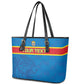 DR Congo Football Custom Leather Tote Bag Go Champions