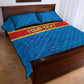 DR Congo Football Custom Quilt Bed Set Go Champions