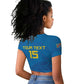 DR Congo Football Custom Raglan Cropped T shirt Go Champions