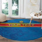 DR Congo Football Custom Round Carpet Go Champions