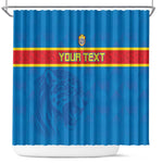 DR Congo Football Custom Shower Curtain Go Champions