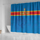 DR Congo Football Custom Shower Curtain Go Champions