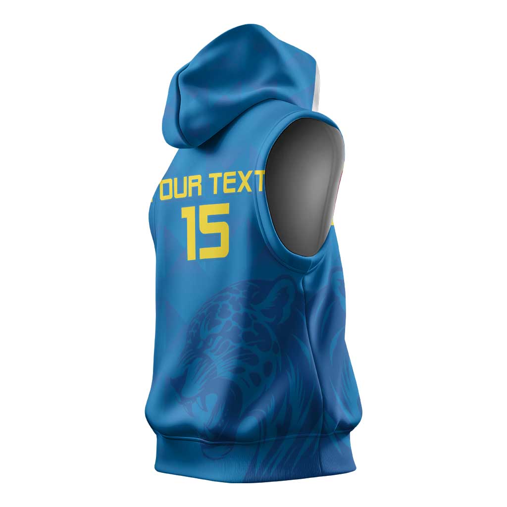 DR Congo Football Custom Sleeveless Hoodie Go Champions - African Pride