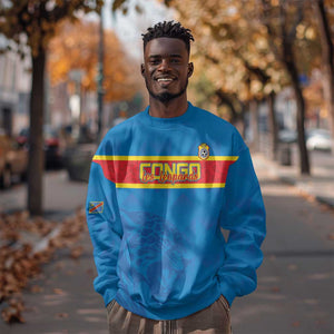 DR Congo Football Custom Sweatshirt Go Champions