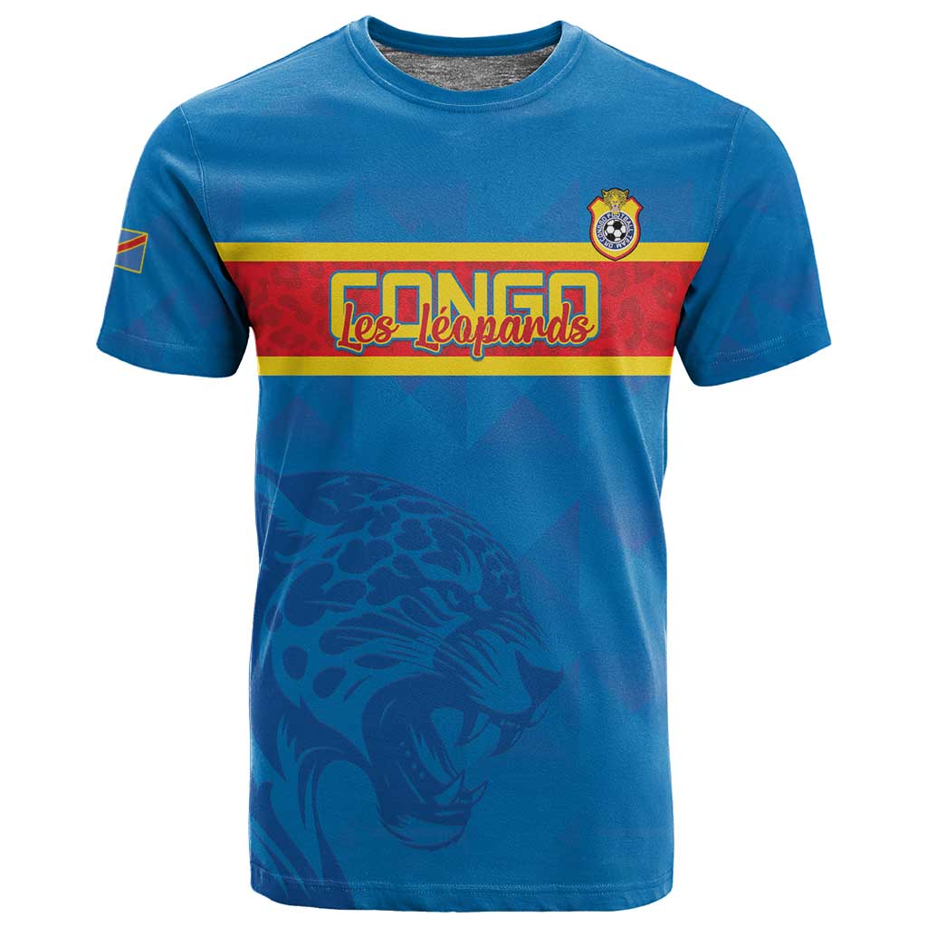DR Congo Football Custom T shirt Go Champions