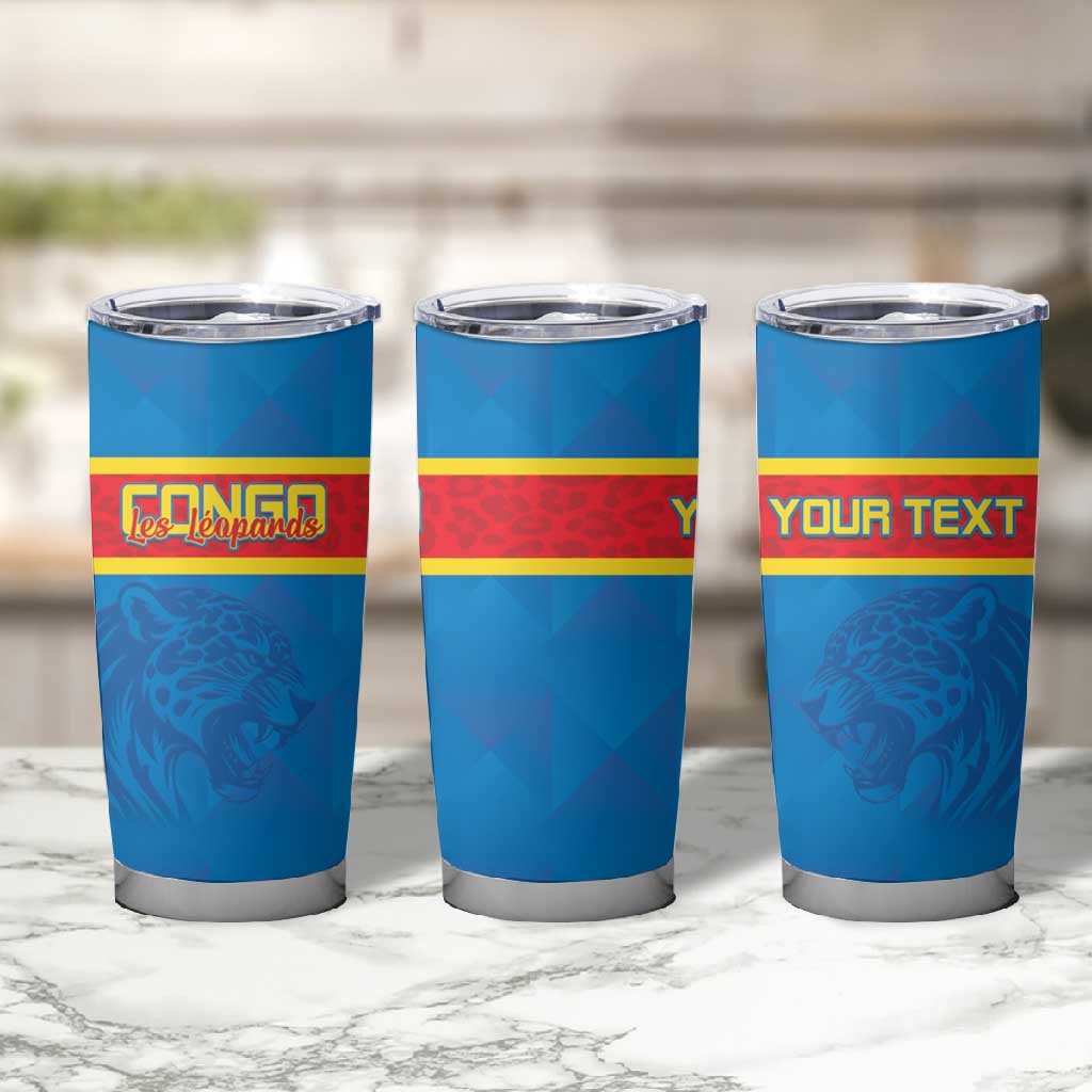 DR Congo Football Custom Tumbler Cup Go Champions