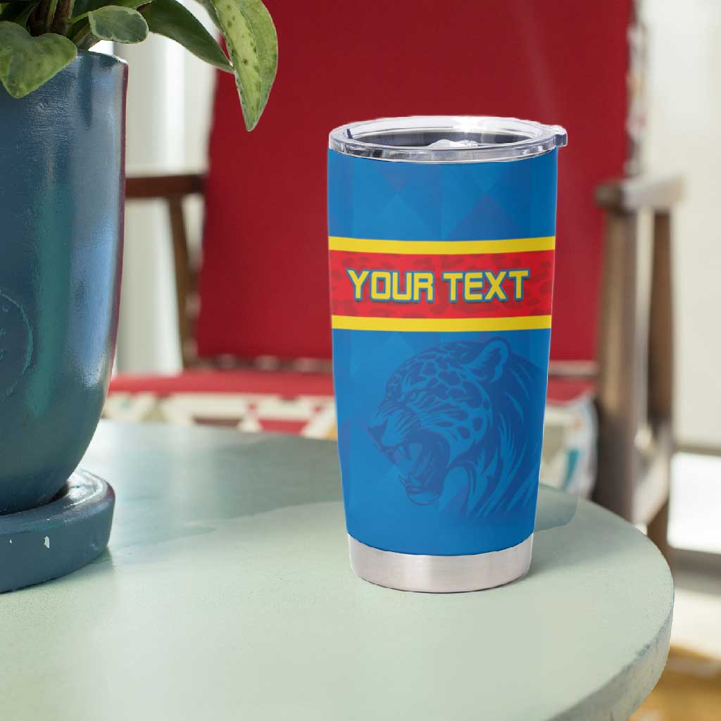 DR Congo Football Custom Tumbler Cup Go Champions
