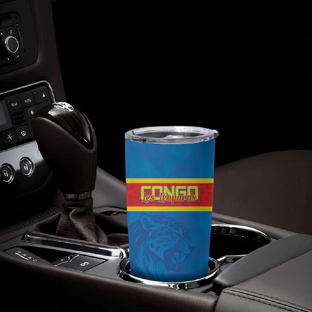 DR Congo Football Custom Tumbler Cup Go Champions