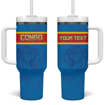 DR Congo Football Custom Tumbler With Handle Go Champions
