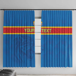 DR Congo Football Custom Window Curtain Go Champions