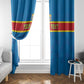 DR Congo Football Custom Window Curtain Go Champions