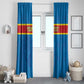 DR Congo Football Custom Window Curtain Go Champions