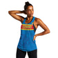 DR Congo Football Custom Women Racerback Tank Go Champions