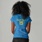 DR Congo Football Custom Women V-Neck T-Shirt Go Champions