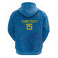 DR Congo Football Custom Zip Hoodie Go Champions