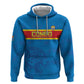 DR Congo Football Custom Zip Hoodie Go Champions