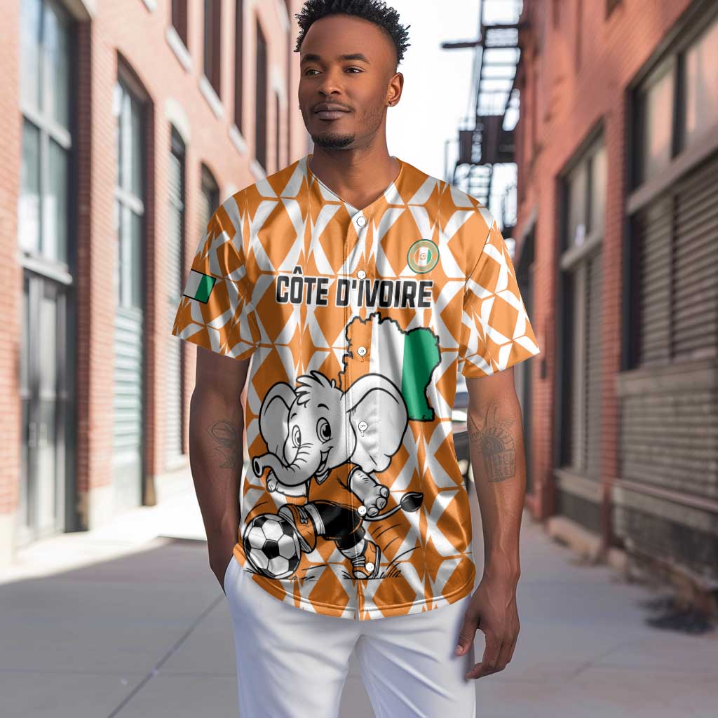 Custom Ivory Coast Football Baseball Jersey Go Champions