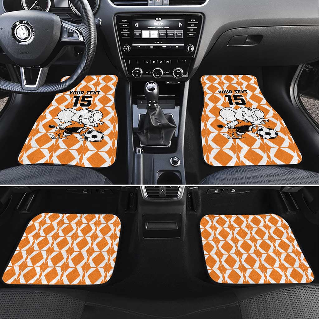 Custom Ivory Coast Football Car Mats Go Champions