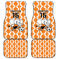 Custom Ivory Coast Football Car Mats Go Champions