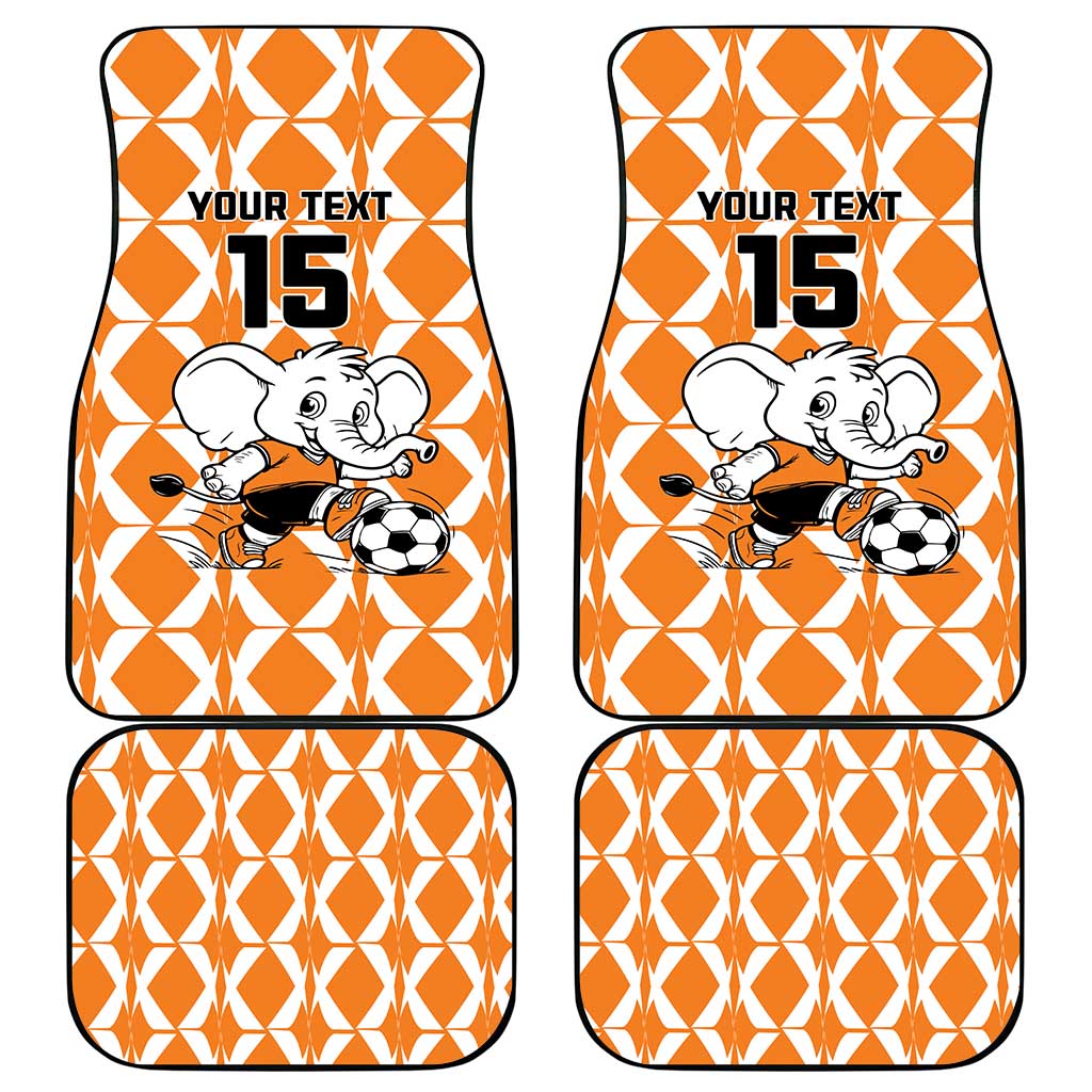 Custom Ivory Coast Football Car Mats Go Champions