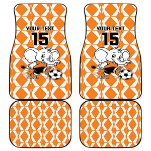 Custom Ivory Coast Football Car Mats Go Champions