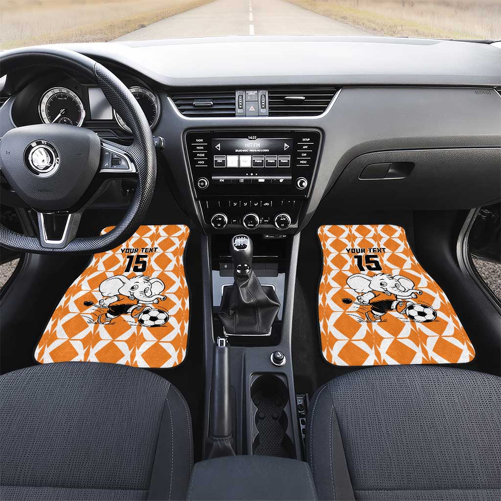 Custom Ivory Coast Football Car Mats Go Champions