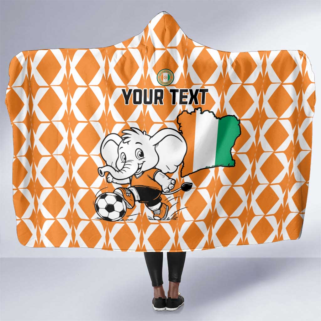 Custom Ivory Coast Football Hooded Blanket Go Champions