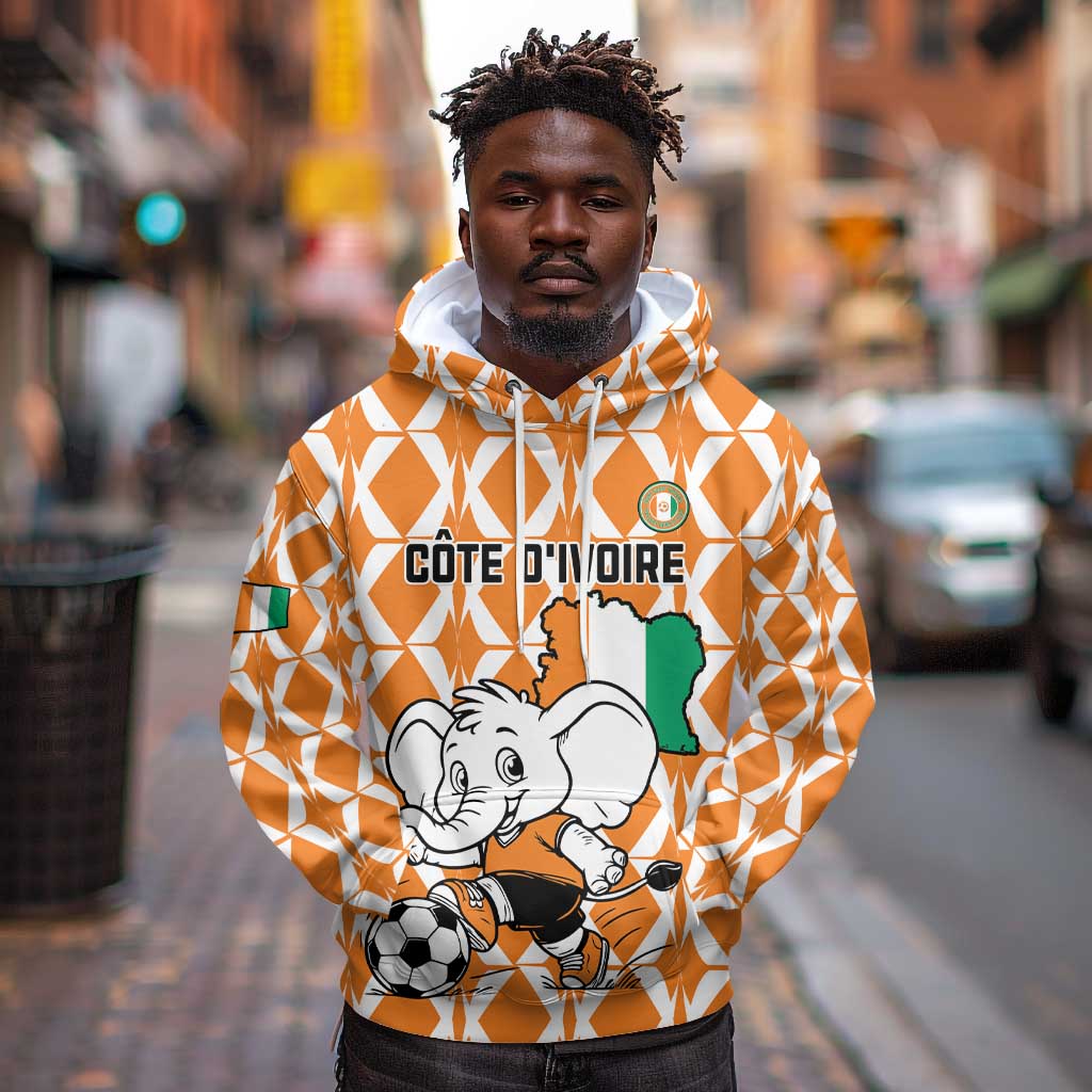Custom Ivory Coast Football Hoodie Go Champions