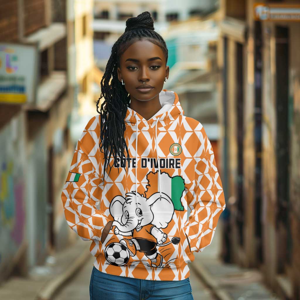 Custom Ivory Coast Football Hoodie Go Champions