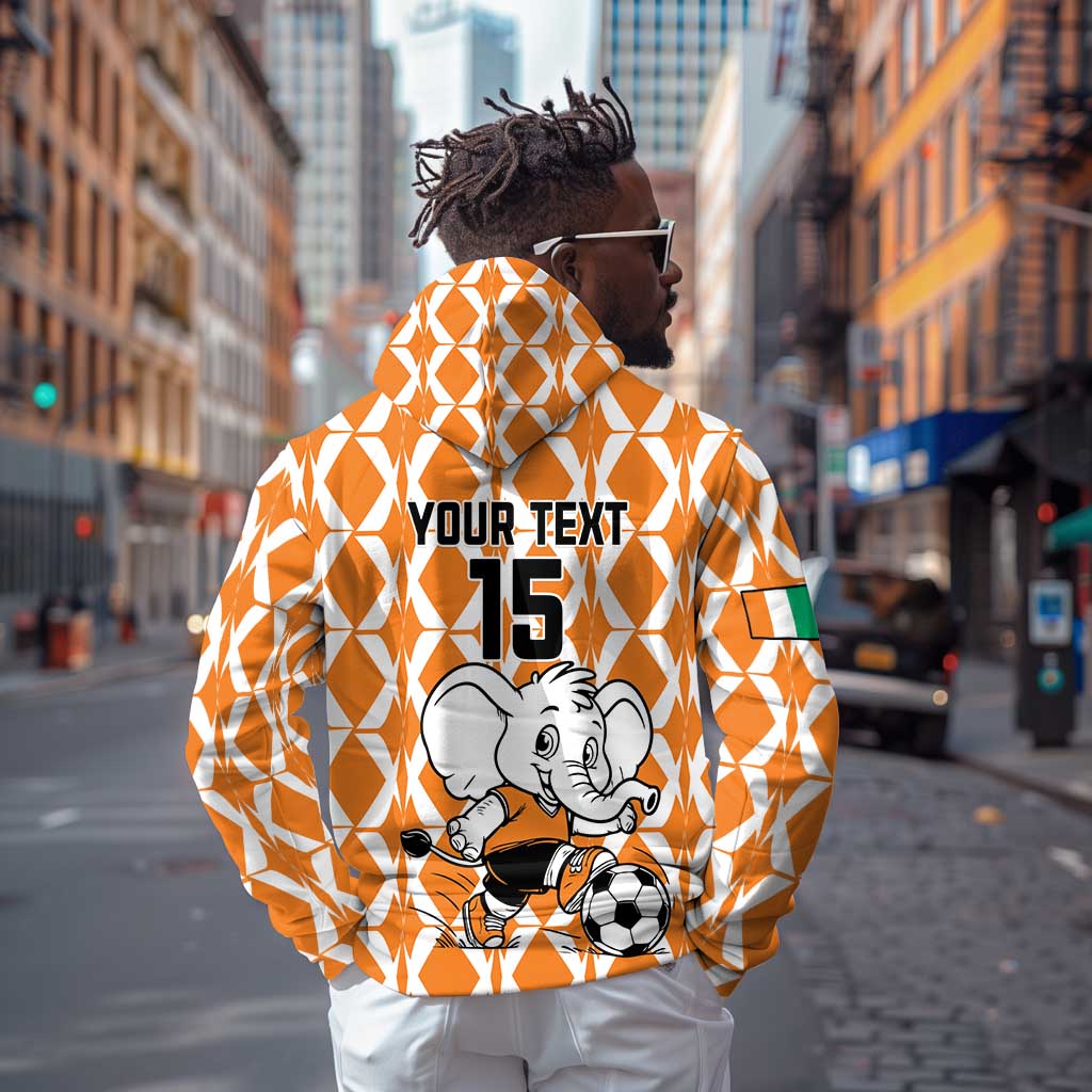 Custom Ivory Coast Football Hoodie Go Champions