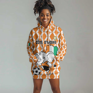 Custom Ivory Coast Football Hoodie Dress Go Champions