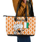 Custom Ivory Coast Football Leather Tote Bag Go Champions
