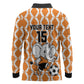 Custom Ivory Coast Football Long Sleeve Polo Shirt Go Champions