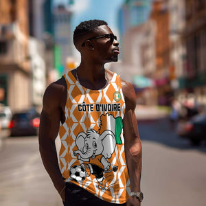 Custom Ivory Coast Football Men Tank Top Go Champions