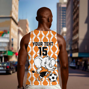 Custom Ivory Coast Football Men Tank Top Go Champions