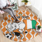 Custom Ivory Coast Football Round Carpet Go Champions