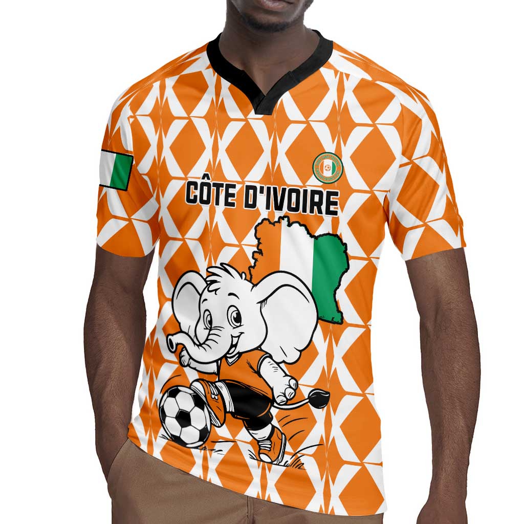 Custom Ivory Coast Football Rugby Jersey Go Champions