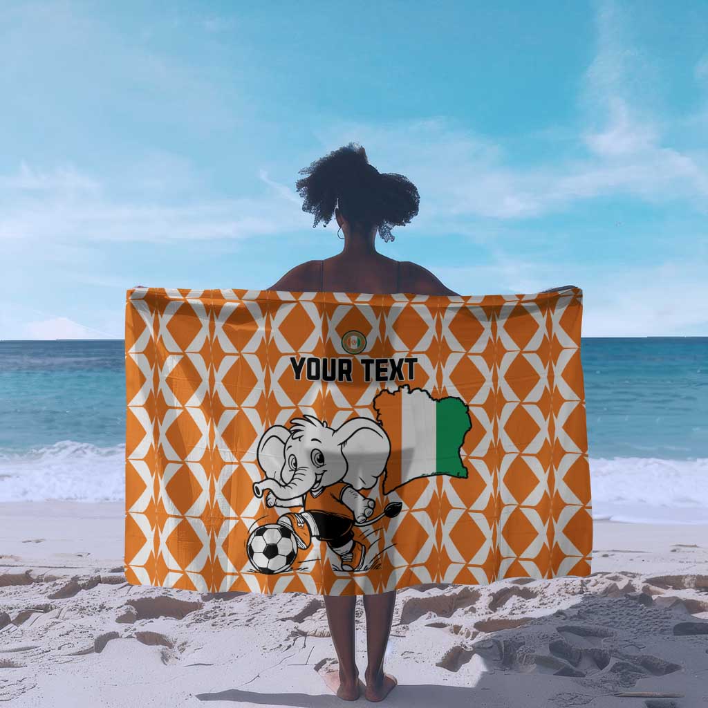 Custom Ivory Coast Football Sarong Go Champions