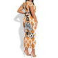 Custom Ivory Coast Football Short Sleeve Bodycon Dress Go Champions LT15
